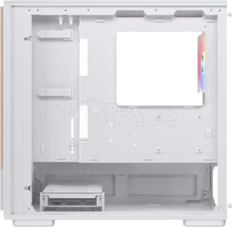 Photo de Boitier Micro ATX Einarex PM400 RGB avec panneau vitré (Blanc)