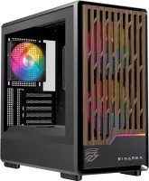Photo de Boitier Micro ATX Einarex PM400 RGB avec panneau vitré (Noir)