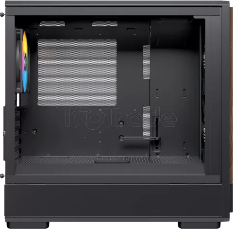 Photo de Boitier Micro ATX Einarex PM400 RGB avec panneau vitré (Noir)