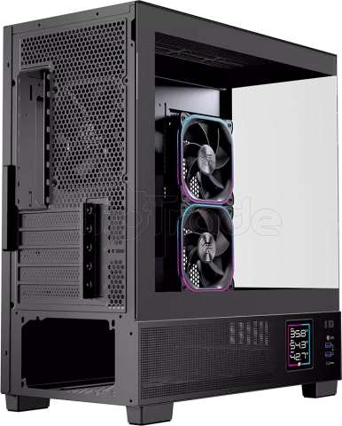 Photo de Boitier Micro ATX Einarex SM501D RGB avec panneaux vitrés (Noir)