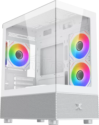 Photo de Boitier Micro Tour ATX Xigmatek Alphard M RGB avec panneaux vitrés (Blanc)