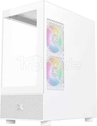 Photo de Boitier Micro Tour ATX Xigmatek Alphard M RGB avec panneaux vitrés (Blanc)