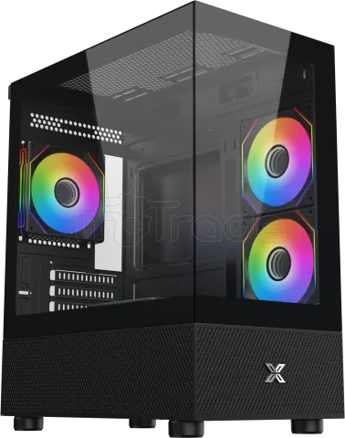 Photo de Boitier Micro Tour ATX Xigmatek Alphard M RGB avec panneaux vitrés (Noir)