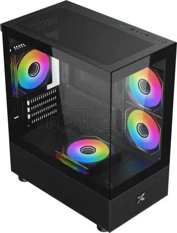 Photo de Boitier Micro Tour ATX Xigmatek Alphard M RGB avec panneaux vitrés (Noir)