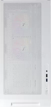 Photo de Boitier Mini Tour Micro ATX 1stPlayer AU6 ARGB avec panneaux vitrés (Blanc)