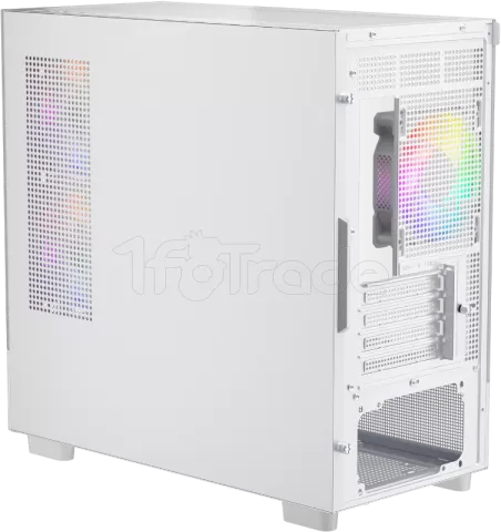 Photo de Boitier Mini Tour Micro ATX 1stPlayer Mi5 RGB avec panneaux vitrés (Blanc)