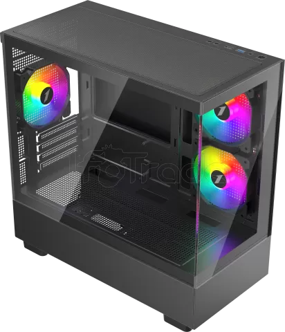 Photo de Boitier Mini Tour Micro ATX 1stPlayer Mi5 RGB avec panneaux vitrés (Noir)