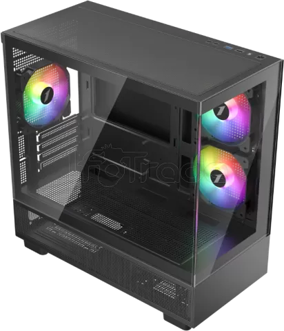Photo de Boitier Mini Tour Micro ATX 1stPlayer Mi5 RGB avec panneaux vitrés (Noir)