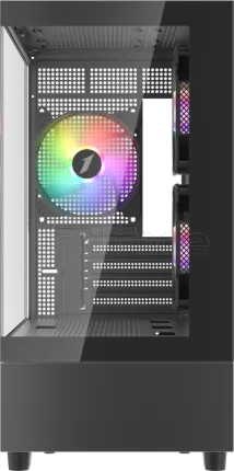 Photo de Boitier Mini Tour Micro ATX 1stPlayer Mi5 RGB avec panneaux vitrés (Noir)