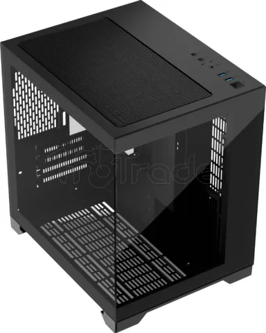Photo de Boitier Mini Tour Micro ATX 1stPlayer MV5 avec panneaux vitrés (Noir)
