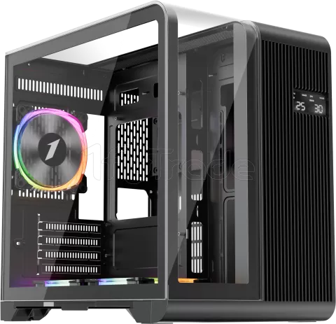 Photo de Boitier Mini Tour Micro ATX 1stPlayer RT5 RGB avec panneaux vitrés (Noir)
