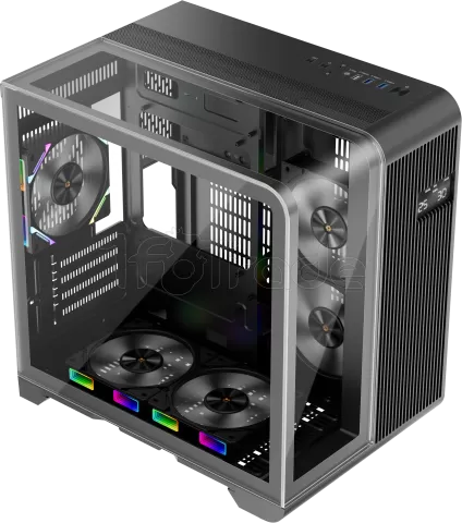 Photo de Boitier Mini Tour Micro ATX 1stPlayer RT5 RGB avec panneaux vitrés (Noir)