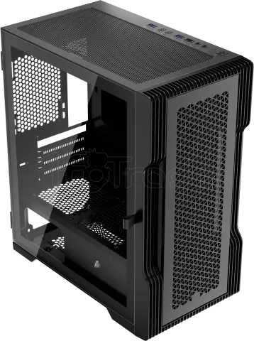 Photo de Boitier Mini Tour Micro ATX 1stPlayer T3 RGB avec panneau vitré (Noir)