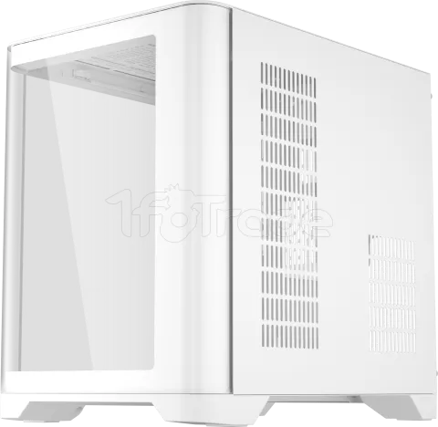 Photo de Boitier Mini Tour Micro ATX 1stPlayer UView 5 RGB avec panneaux vitrés (Blanc)