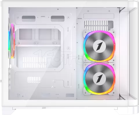Photo de Boitier Mini Tour Micro ATX 1stPlayer UView 6 RGB avec panneaux vitrés (Blanc)