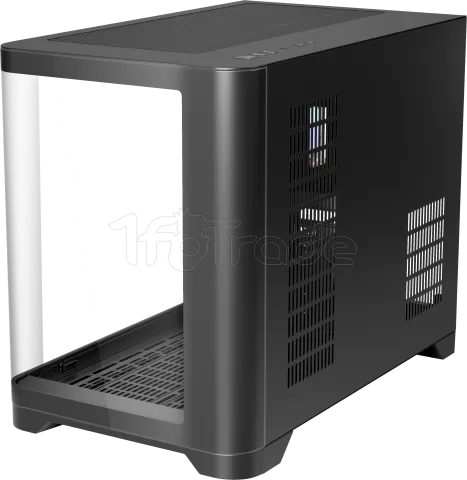 Photo de Boitier Mini Tour Micro ATX 1stPlayer UView 6 RGB avec panneaux vitrés (Noir)