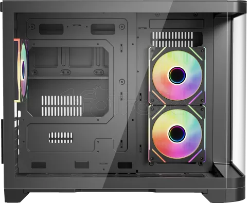 Photo de Boitier Mini Tour Micro ATX 1stPlayer UView 6 RGB avec panneaux vitrés (Noir)