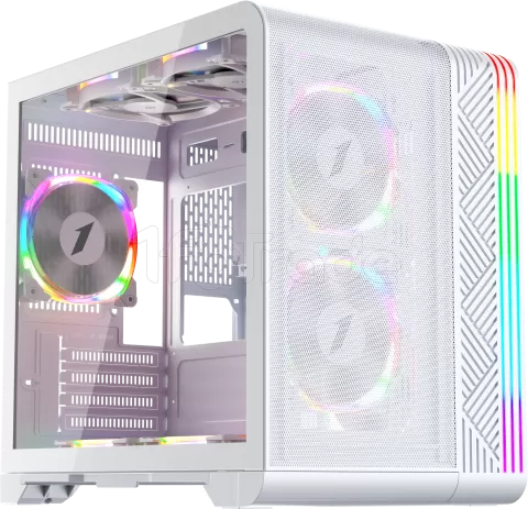 Photo de Boitier Mini Tour Micro ATX 1stPlayer VT5 RGB avec panneau vitré (Blanc)