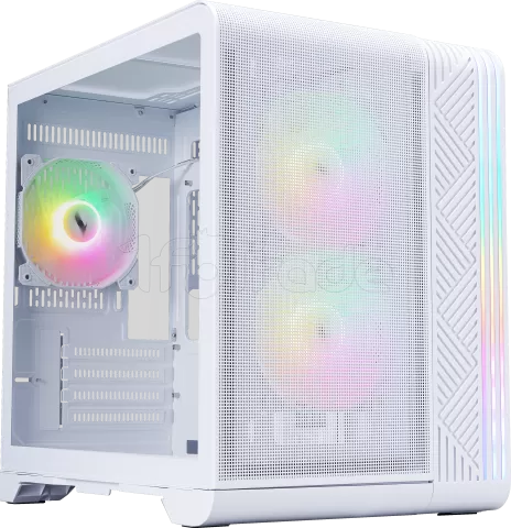 Photo de Boitier Mini Tour Micro ATX 1stPlayer VT5 RGB avec panneau vitré (Blanc)