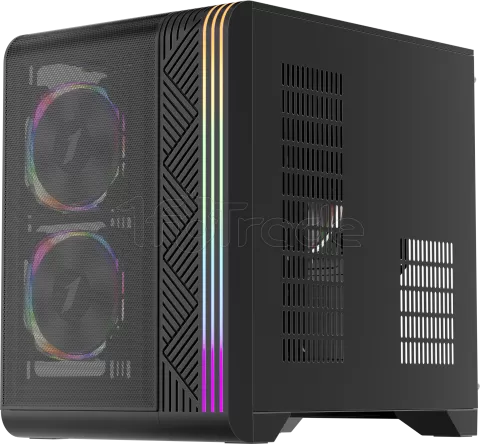 Photo de Boitier Mini Tour Micro ATX 1stPlayer VT5 RGB avec panneau vitré (Noir)