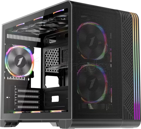 Photo de Boitier Mini Tour Micro ATX 1stPlayer VT6 RGB avec panneau vitré (Noir)