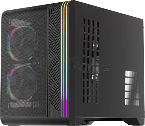 Photo de Boitier Mini Tour Micro ATX 1stPlayer VT6 RGB avec panneau vitré (Noir)