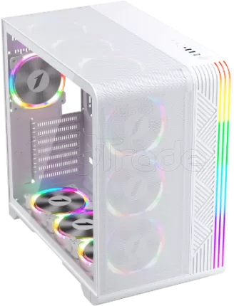 Photo de Boitier Mini Tour Micro ATX 1stPlayer VT7 RGB avec panneau vitré (Blanc)
