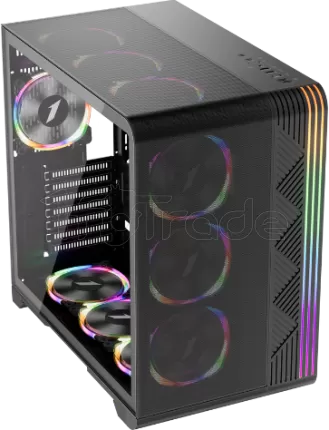 Photo de Boitier Mini Tour Micro ATX 1stPlayer VT7 RGB avec panneau vitré (Noir)