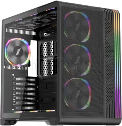 Photo de Boitier Mini Tour Micro ATX 1stPlayer VT7 RGB avec panneau vitré (Noir)
