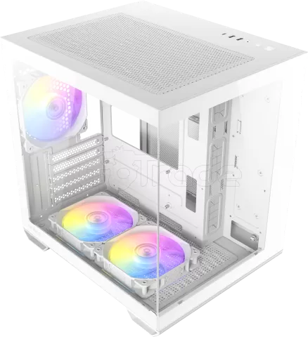 Photo de Boitier Mini Tour Micro-ATX Antec CX60M RGB avec panneaux vitrés (Blanc)