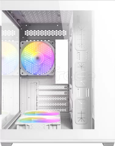 Photo de Boitier Mini Tour Micro-ATX Antec CX60M RGB avec panneaux vitrés (Blanc)