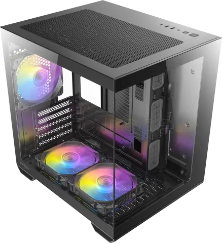 Photo de Boitier Mini Tour Micro-ATX Antec CX60M RGB avec panneaux vitrés (Noir)