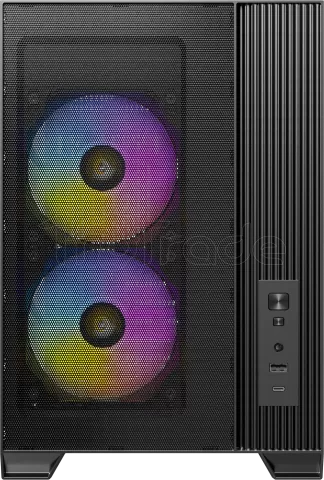 Photo de Boitier Mini Tour Micro ATX Antec Flux M RGB avec panneau vitré (Noir)