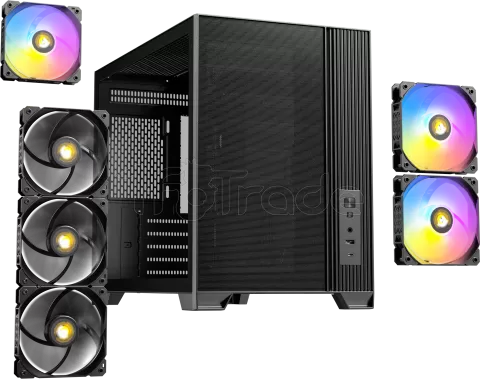 Photo de Boitier Mini Tour Micro ATX Antec Flux M RGB avec panneau vitré (Noir)