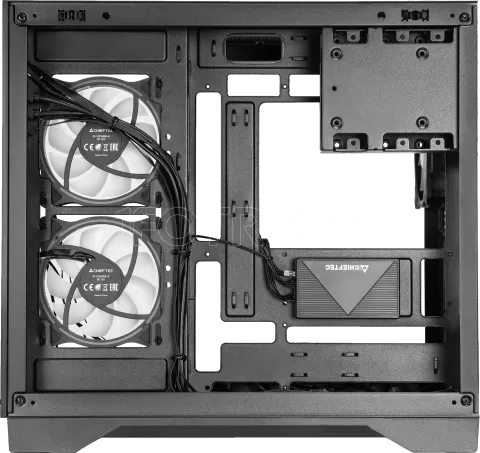 Photo de Boitier Mini Tour Micro ATX Chieftec Visio RGB avec panneaux vitrés (Noir)