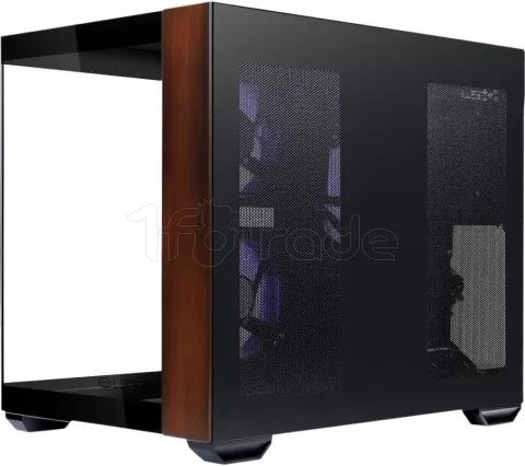 Photo de Boitier Mini Tour Micro ATX Cooler Master Elite 481 Wood avec panneau vitré (Noir)