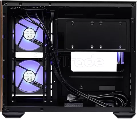 Photo de Boitier Mini Tour Micro ATX Cooler Master Elite 481 Wood avec panneau vitré (Noir)