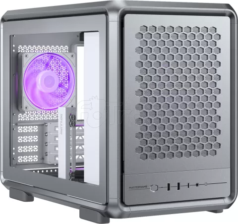 Photo de Boitier Mini Tour Micro ATX Cooler Master MasterFrame 400 Mesh RGB avec panneau vitré (Argent)