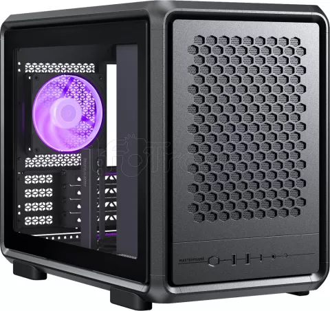 Photo de Boitier Mini Tour Micro ATX Cooler Master MasterFrame 400 Mesh RGB avec panneau vitré (Noir)