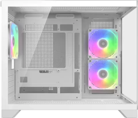 Photo de Boitier Mini Tour Micro ATX Cougar FV150 Mini RGB avec panneaux vitrés (Blanc)