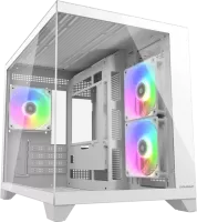 Photo de Boitier Mini Tour Micro ATX Cougar FV150 RGB avec panneaux vitrés (Blanc)