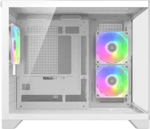 Photo de Boitier Mini Tour Micro ATX Cougar FV150 RGB avec panneaux vitrés (Blanc)