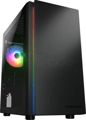 Photo de Boitier Mini Tour Micro ATX Cougar Purity RGB avec panneau vitré (Noir)