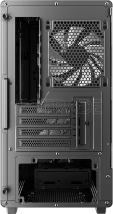 Photo de Boitier Mini Tour Micro ATX DeepCool CC350 4F RGB avec panneau vitré (Noir)