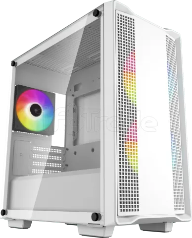Photo de Boitier Mini Tour Micro ATX DeepCool CC360 RGB avec panneau vitré (Blanc)