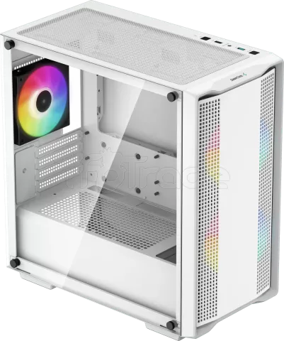 Photo de Boitier Mini Tour Micro ATX DeepCool CC360 RGB avec panneau vitré (Blanc)