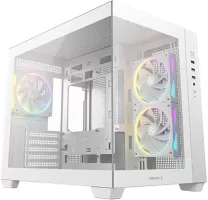 Photo de Boitier Mini Tour Micro ATX DeepCool CG330 3F RGB avec panneaux vitrés (Blanc)