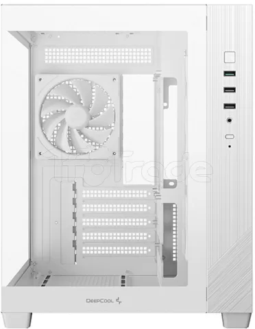 Photo de Boitier Mini Tour Micro ATX DeepCool CG330 3F RGB avec panneaux vitrés (Blanc)
