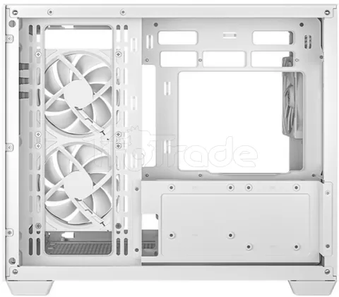 Photo de Boitier Mini Tour Micro ATX DeepCool CG330 3F RGB avec panneaux vitrés (Blanc)