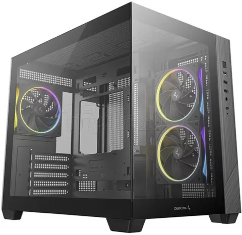 Photo de Boitier Mini Tour Micro ATX DeepCool CG330 3F RGB avec panneaux vitrés (Noir)